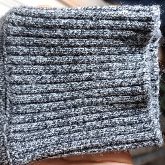 Gap Merino Wool Funnel Neck Tie-Belt Midi Dress Gray Women's Size Meduim - Picture 8 of 8